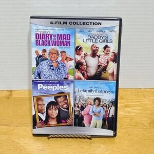 Tyler Perry 4 Film DVD Diary of a Mad Black Woman Daddy's Little Girls Peeples